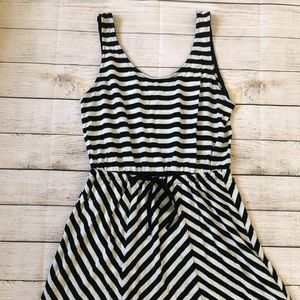 A New Day Striped Short Dress Small